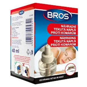 Produkt BROS Náhradní tekutá náplň proti komárům 40ml (60 nocí)