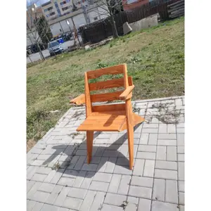 Dřevěná sestava zahradního nábytku Kulatý stůl + 4 židle TEAK