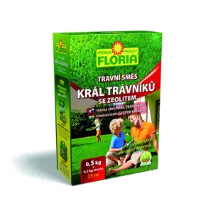 Floria Travní směs Král trávníků 0,5kg + zeolit 200g