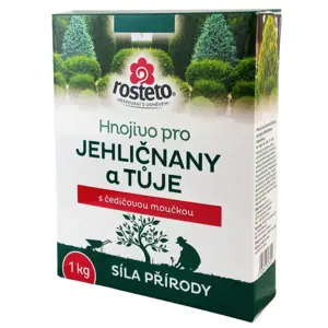 Hnojivo Rosteto Jehličnany a tůje 1kg -  s čedičovou moučkou