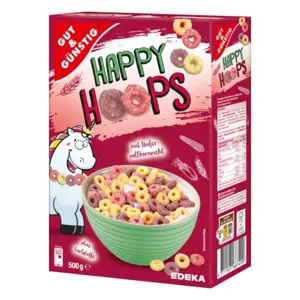 G&G HAPPY HOOPS celozrnné ovesné kroužky 750 g