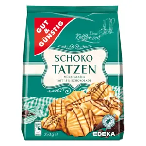 GG Křehké jemné sušenky zdobené čokoládou 250g