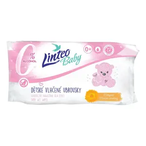 Linteo Baby vlhčené ubrousky Soft and Cream Heřmánek 72ks