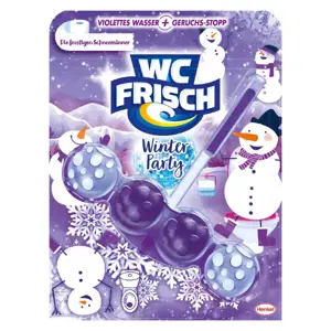 WC Frisch limitovaná edice, aktivní kuličky do toaletní mísy Aktiv Frost Schneemann 50g