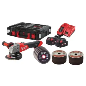 Aku úhlová bruska Milwaukee M18 FSAG125XB100P-502P COMBO KIT IN2