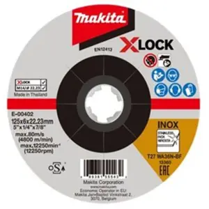 Brusný kotouč na nerez Makita X-LOCK 125 mm E-00402