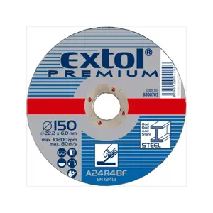 Brusný kotouč na ocel EXTOL PREMIUM 150 mm 8808705