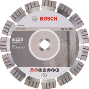 Diamantový segmentový kotouč Bosch Best for Concrete 230 mm 2608602655