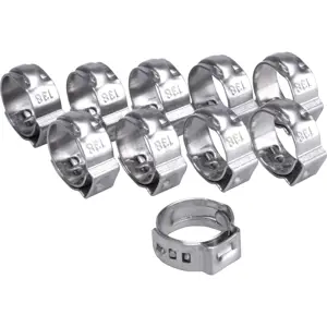 EXTOL PREMIUM 8865171 - spona na hadici, 10ks, ∅13,8mm, INOX