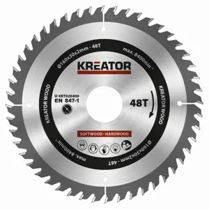 Pilový kotouč Kreator 160 mm 48T KRT020409