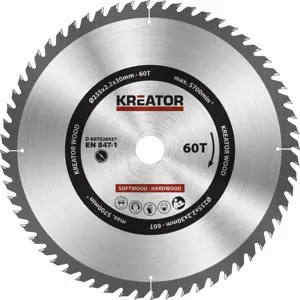 Pilový kotouč na dřevo Kreator 235mm 60T KRT020437