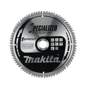 Pilový kotouč na dřevo Makita Efficut 260 mm 80T B-67290