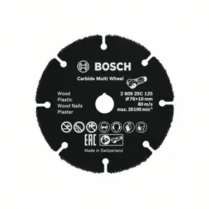 Řezný kotouč Bosch Carbide Multi Wheel, 76 x10 260925C125