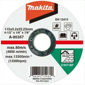 Řezný kotouč Makita 115 mm A-85357