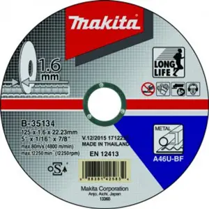 Řezný kotouč Makita 125 x 1,6 mm ocel