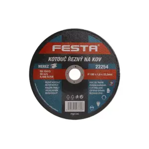 Řezný kotouč na kov FESTA 180 mm 22254