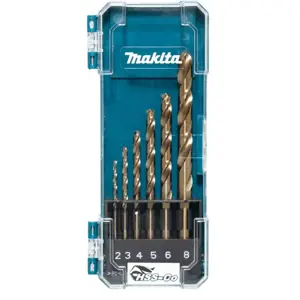 Sada vrtáků do kovu Makita HSS-Co 6 ks D-75758