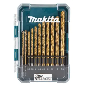 Sada vrtáků do kovu Makita HSS-TiN 13 ks D-72855