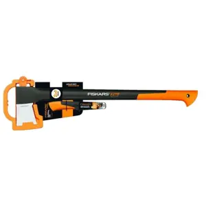 Štípací sekera Fiskars X21 L + nůž univerzální 1025436