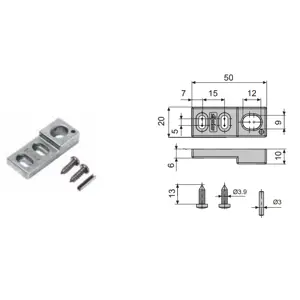 Fapim 3733 - protikus zástrče 50x20x10 mm