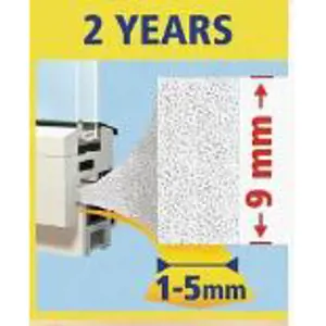 Pěnové těsnění UNIVERSAL - tesamoll® Balení: 10 m x 15 mm x 6 mm