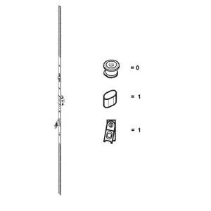 Převod Multi-Trend variabilní, dorn 15 mm Označení kování: Gr.3, 901-1300, 1 VZ, s pojistkou