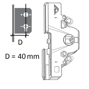 Roto NX Skříň převodu Dorn (v mm): 40