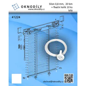 Sada pro opravu žaluzií - silon + fixační kolíky