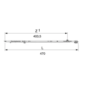 Střední závora 1280 1I-S, MM FFM 801-1280