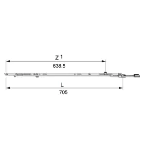 Střední závora 1500V 1I-S, MM FFM 1281-1500 1701-2200