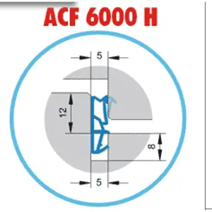 Těsnění EURO oken PROFIL ACF 6000 H- barva bílá