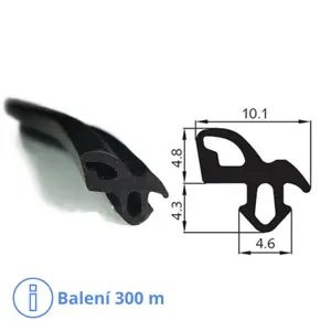 Těsnění pro profil Aluplast TS1560 - balení 300 m