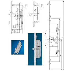 Z-TS zámek E92 DM45 PZ 2BO GM1.050 VK8 F-2.400x16 modular PT-M