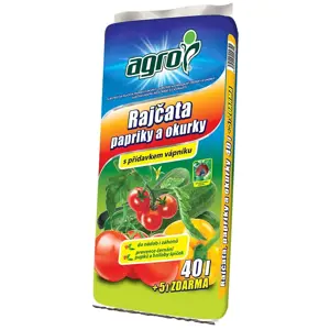 AGRO CS AGRO Substrát pro rajčata, papriky a okurky 40 + 5 l ZDARMA