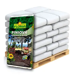 AGRO CS FLORIA Piniová dekorační kůra Paleta 39x45 l