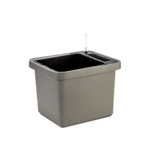 Plastia Samozavlažovací velkoobjemový truhlík Berberis UNO 45 cm x 39 cm x 35 cm - taupe