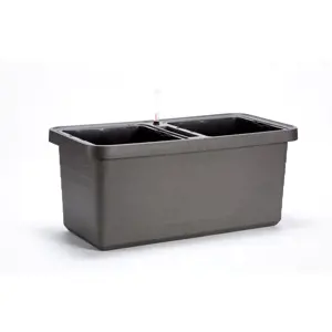 Plastia Velkoobjemový truhlík Berberis DUO 80 cm - antracit 80 cm 39 cm