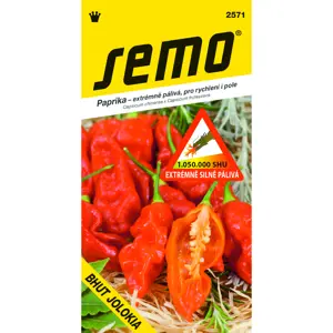 SEMO Paprika BHUT JOLOKIA - extrémně silně pálivá